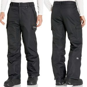 NWT Arctix Snow Pants Men’s Small Black Cargo Pockets Winter Skiing Snowboarding